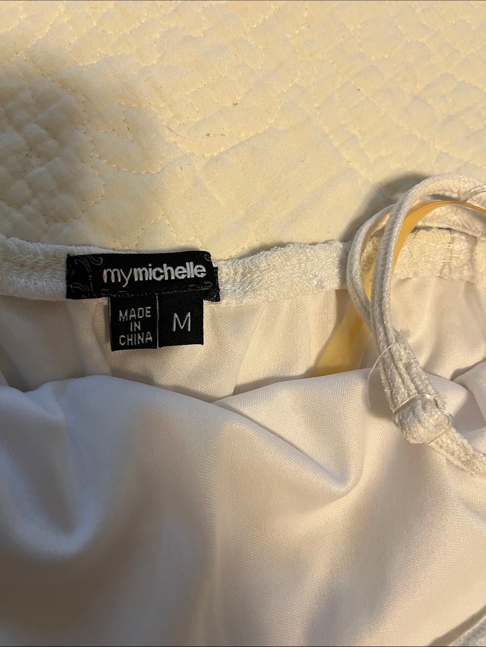 My Michelle Women's White Mini Dress - Elegant Summer Style